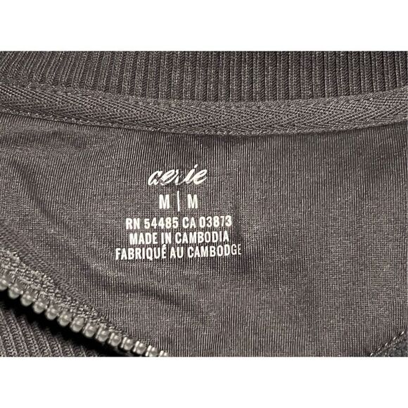 Arie Teddy Bear Fleece 1/4 Zip Pull-Over Size Medium Gray in Color - Picture 3 of 7